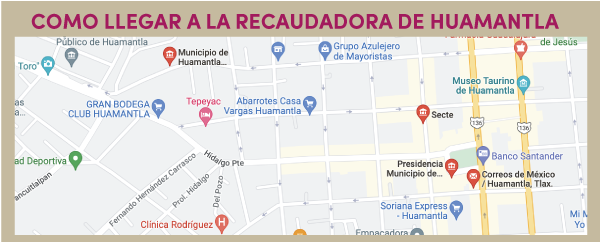 como llegar a recaudadora Huamantla