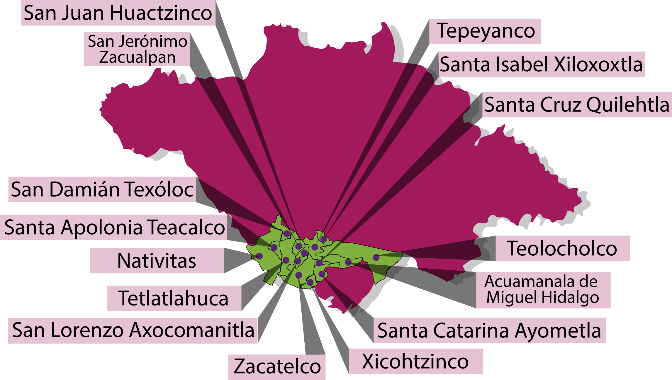 mapa recaudadora Zacatelco