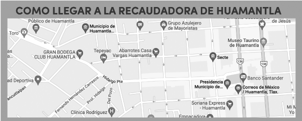 como llegar a recaudadora Huamantla