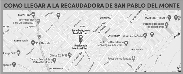 como llegar a recaudadora San Pablo del Monte