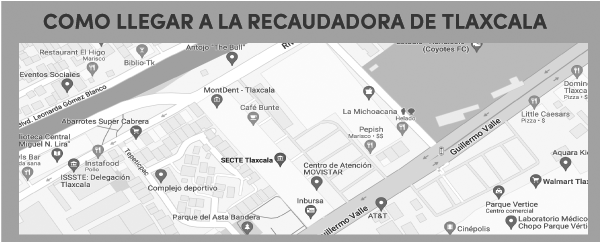 como llegar a recaudadora Tlaxcala