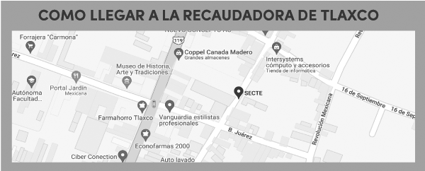como llegar a recaudadora Tlaxco