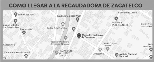 como llegar a recaudadora Zacatelco
